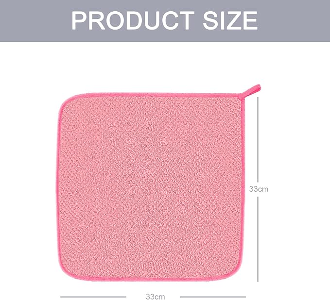 6 Pack Washcloth Towels Set, Waffle Hand Towels Set, Microfiber Super Soft - Image 3
