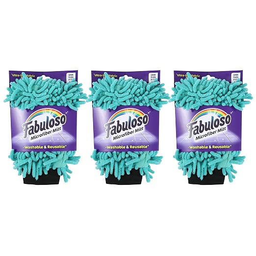 Fabuloso Microfiber Cleaning Mitt Glove, Lint-Free Scratch-Free Dusting and by Colgate-PalmoliveCommercial
