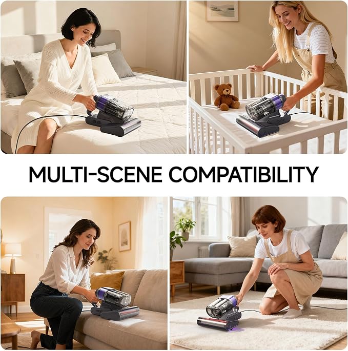 FEPPO Mattress Vacuum Cleaner, 4-in-1 Bed Vacuum Cleaner PRO, 16KPa Handheld - Image 8