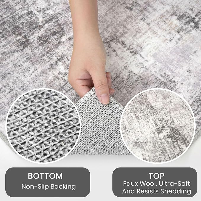 IOHOUZE Abstract Runner Rug 3x8 Ft Washable Runners - Image 6