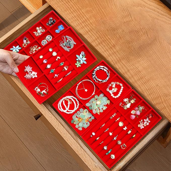 Earring Organizer Stackable Jewelry Storage Box Jewelry Drawer Organizer - Image 8