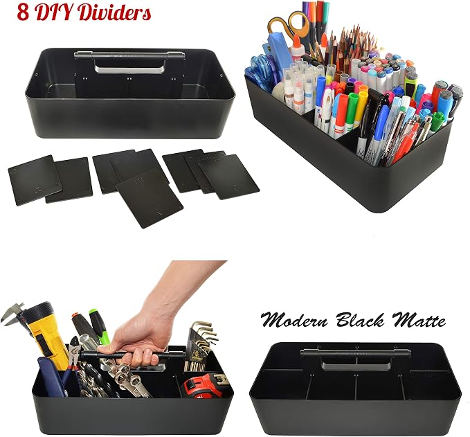 8 Compartments DIY Dividers, Large Portable Caddy, Modern Solution - Image 2