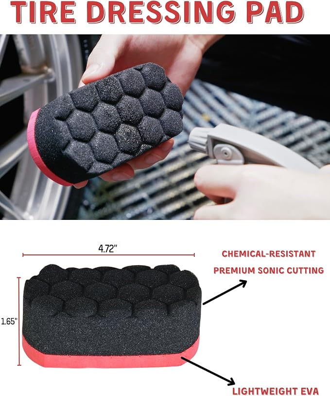 Premium 7PCS Car Wheel Rims Detail Cleaning PRO Wash Kit, Wheel Wash Mitt - Image 5