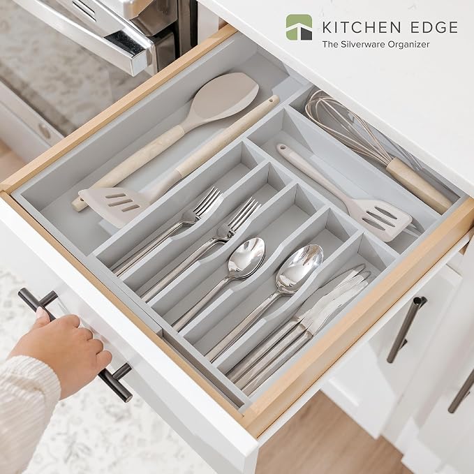 KitchenEdge Premium Silverware, Flatware and Utensil Organizer - Image 2