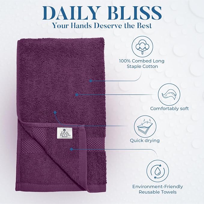 DAN RIVER 6-Pack Premium Hand Towels - Image 3
