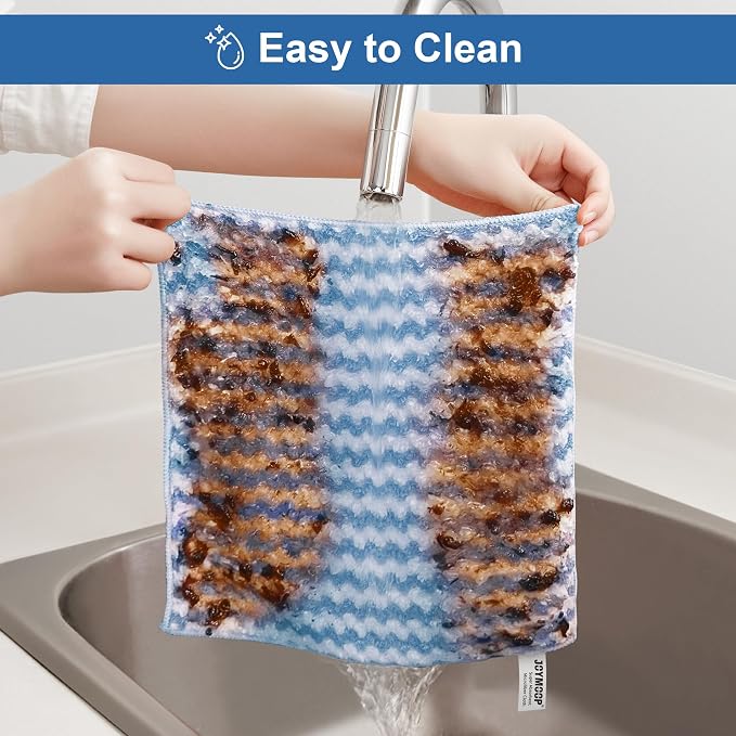 JOYMOOP 54 Packs Microfiber Cleaning Cloths, Super Absorbent Cleaning Cloths - Image 6