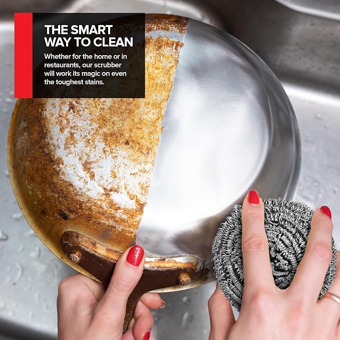 Stainless Steel Scrubber Stainless Steel Wool Scrubber Sponge - Image 6