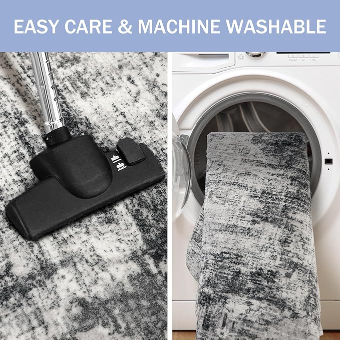 IOHOUZE Abstract Runner Rug 3x8 Ft Washable Runners - Image 3