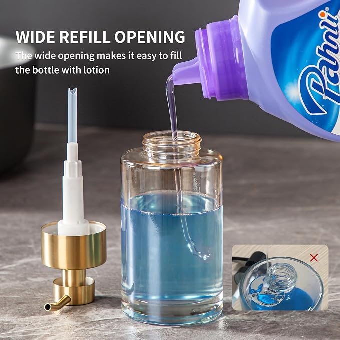 Enra Thick Glass Soap Dispenser - Image 5