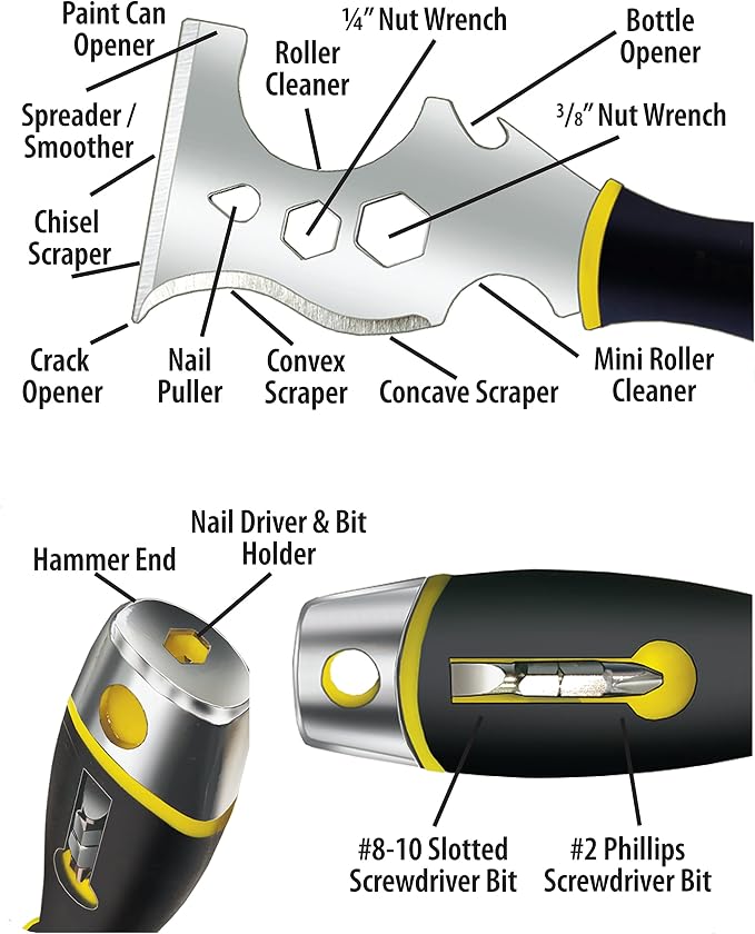 ALLWAY DSXG16 Soft Grip 16-in-1 Painter's Multi Tool - Image 4