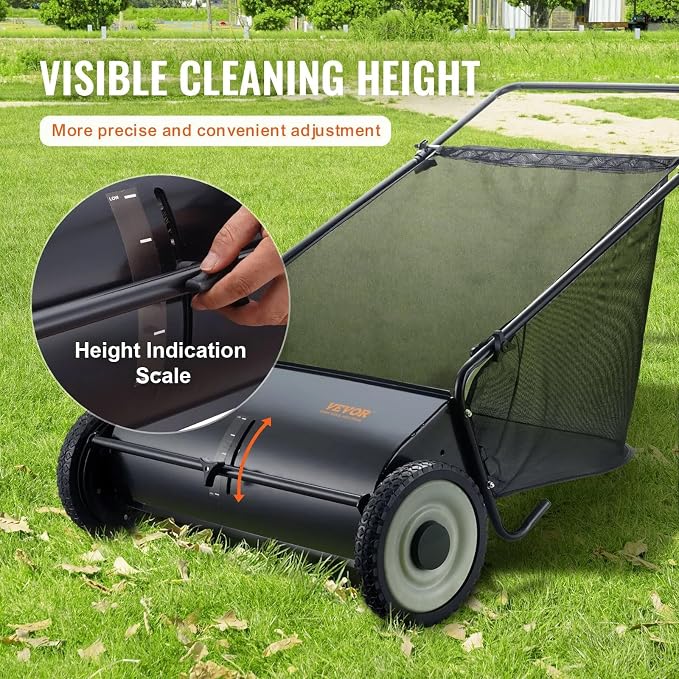 26 Inch Lawn Sweeper Push Hand Powered - Image 3