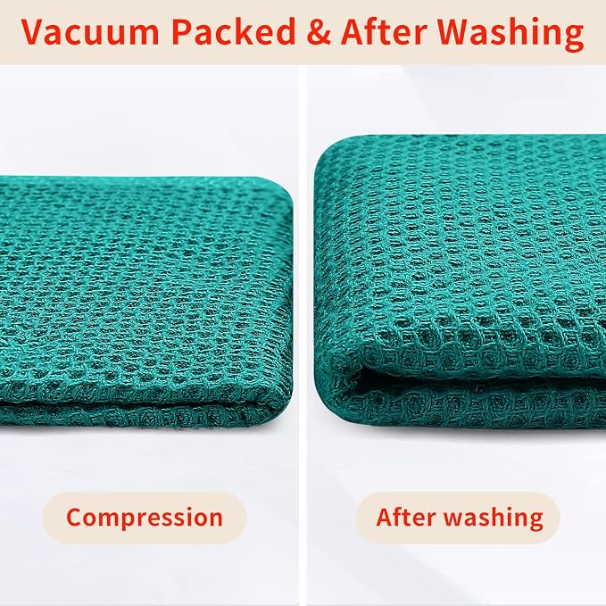 Homaxy 100% Cotton Waffle Weave Kitchen Dish Towels, Ultra Soft Absorbent Quick - Image 7
