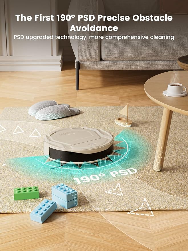 Lefant M210 Pro Robot Vacuum, Strong 2200Pa Suction, 120 Min Runtime, Super - Image 2