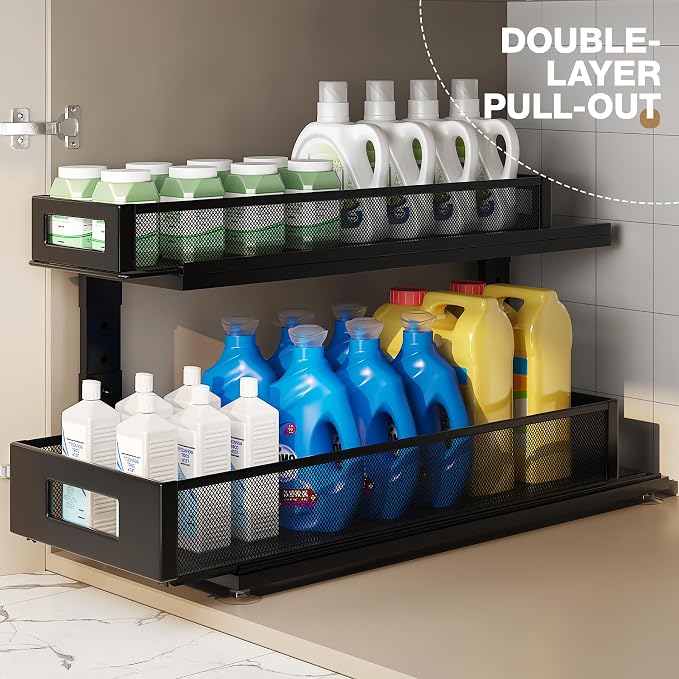 2 Pack 21.3IN-Depth Under Sink Organizer - Image 4