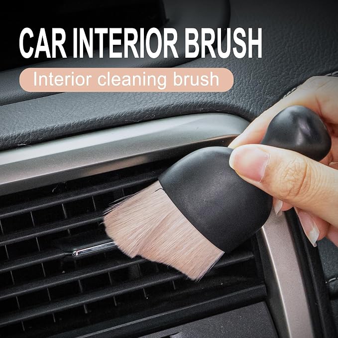 GaRhomxy Car Detailing Brushes, Car Interior Dust Sweeping Soft Brush, Soft - Image 4