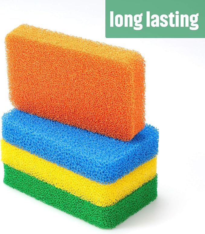 Patelai 10 Pieces Silicone Dish Sponge Silicone Scrubber Reusable Kitchen - Image 7