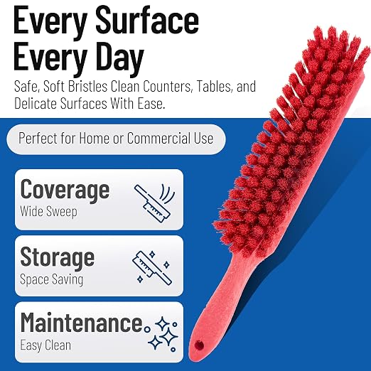 SPARTA Handheld Soft Counter Brush 8 Inch Bristle Span, Countertops, and - Image 3