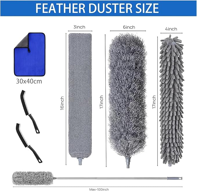 7 Pcs Microfiber Feather Duster - Image 2