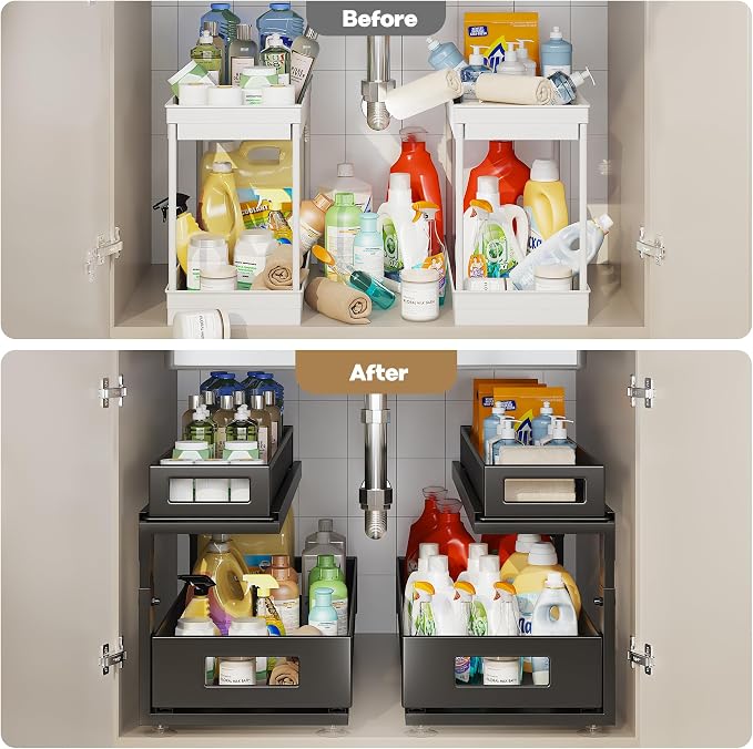 2 Pack 21.3IN-Depth Under Sink Organizer - Image 6