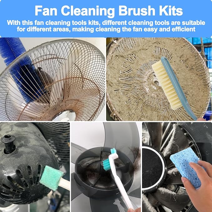 XANGNIER Fan Cleaning Brush Tools Set, Bendable Cobweb Duster Remover - Image 4