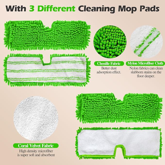 MASTERTOP Microfiber Mops for Floor Cleaning, Double-Sided Dust Mop - Image 6