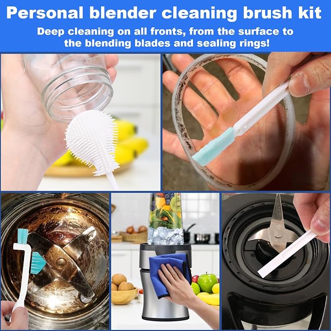 XANGNIER 7 Pcs Personal Blender Cleaning Brush Set - Image 3