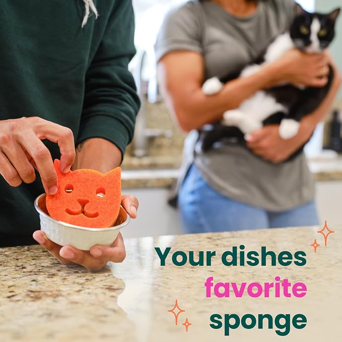 Scotch-Brite Purrfectly Clean Non-Scratch Scrub Sponge, Two- Sided, Limited - Image 5
