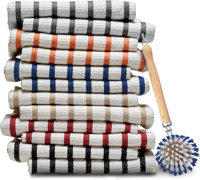 HIC Kitchen Dish Washing Vegetable Scrub Brush, Non-Scratch Nylon Bristles - Image 4
