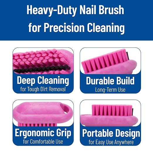 SPARTA Nail Scrub Brush Commercial-Grade, Heavy-Duty Hand and Fingernail Brush - Image 5
