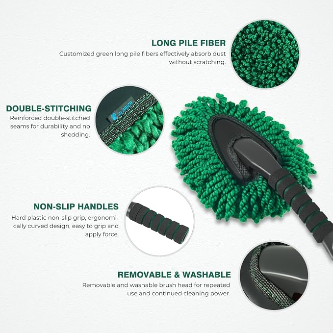 FLORICH Microfiber Car Duster Kit, Large Extendable Car Duster Exterior Scratch - Image 3