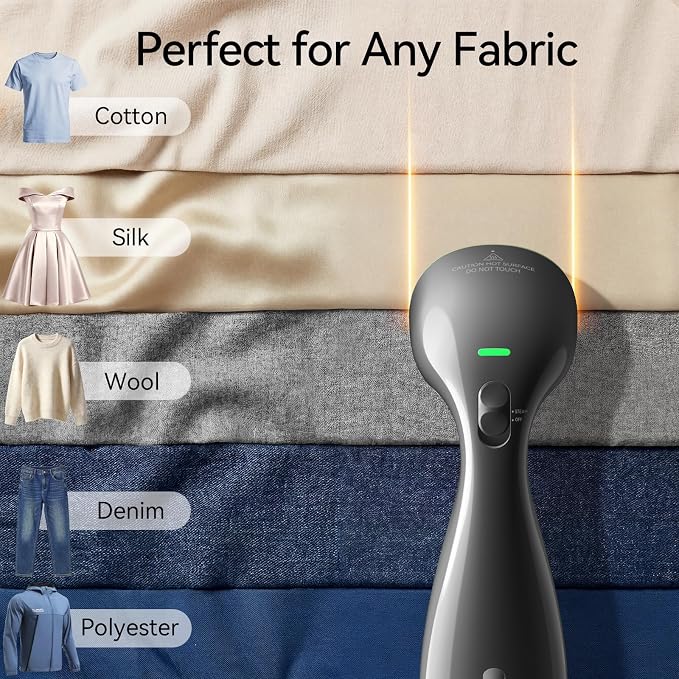HiLIFE Steamer for Clothes, 1100W Clothes Steamer, Fast Wrinkle Removal - Image 3