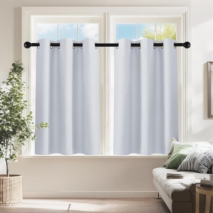 PONY DANCE Room Darkening White Curtains by PONYDANCE