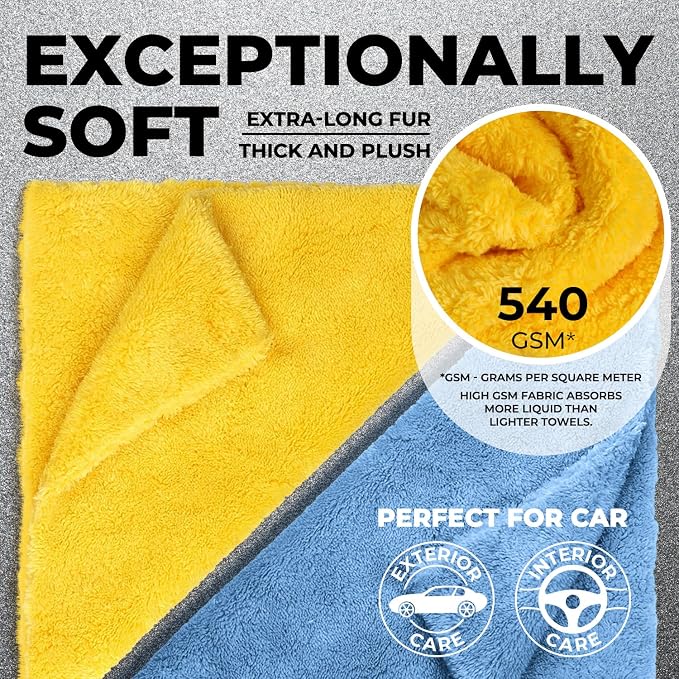Edgeless Microfiber Towels for Cars – 6pk - Image 2