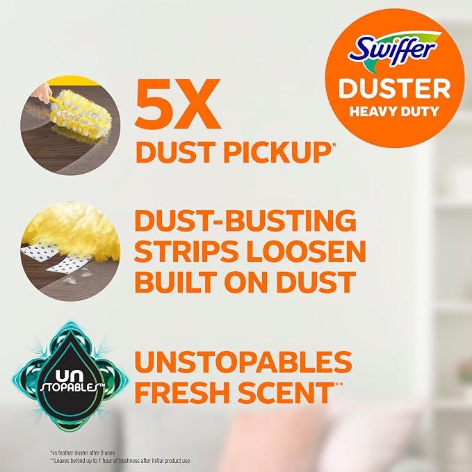 Swiffer Dusters Heavy Duty, Feather Head Multi-Surface Duster Refills - Image 2