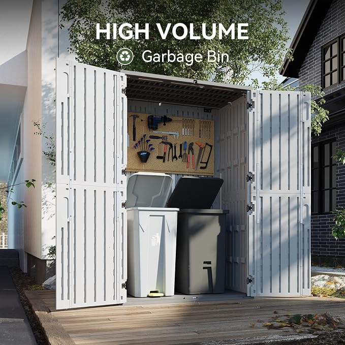 Aoxun 64 Cu.Ft Outdoor Storage Shed - Image 5