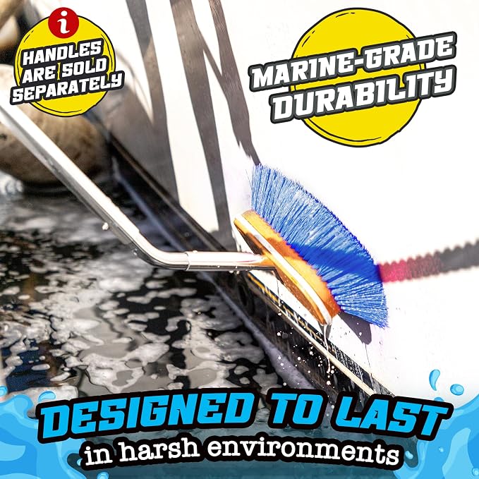 Salty Captain Medium Bristle Boat Deck Brush – Versatile Cleaning - Image 5