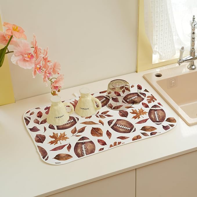 Fall Dish Drying Mat 18x24 Inches - Image 3