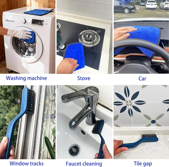 8 Pack Washing Machine Cleaning Brush, Dryer Vent Cleaner Kit, Flexible Dryer - Image 5