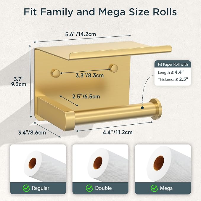 FORIOUS Toilet Paper Holder - Image 3