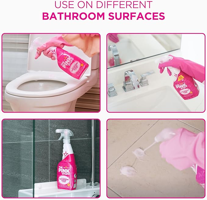 Stardrops - The Pink Stuff - The Miracle Bathroom Foam Cleaner 750ml 2-Pack - Image 4