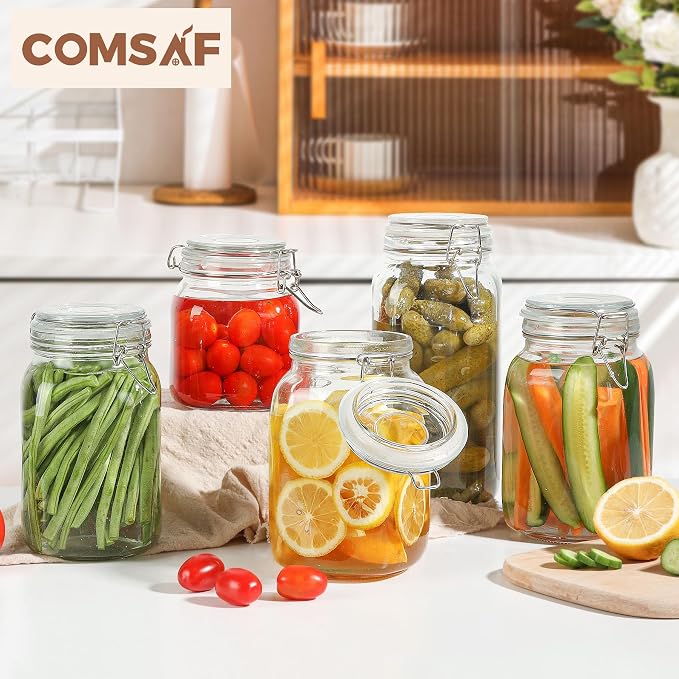 ComSaf Airtight Glass Canister Set of 3 - Image 6