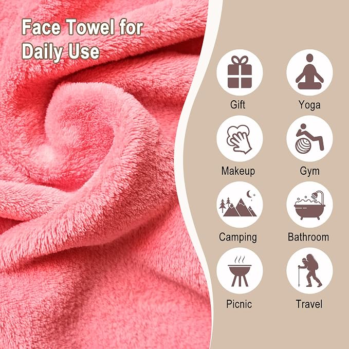 KODAMO Makeup Remover Cloth, 12 Pack Reusable Makeup Remover Towels - Image 4