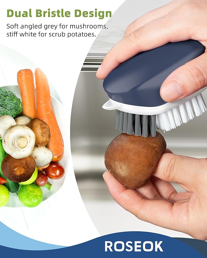 Potato Scrubber and Veggie Brush, Self-Standing Kitchen Brush - Image 3