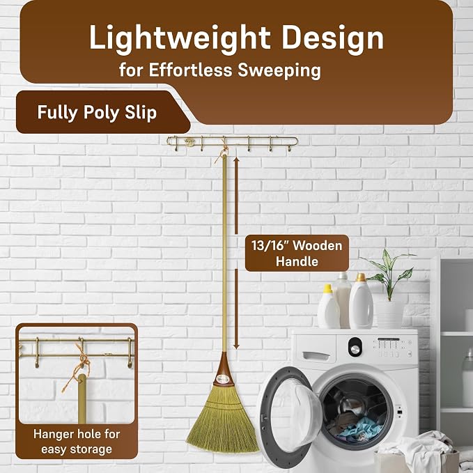 The Original Kitchenette Broom - 14oz Ultra-Lightweight Handmade Sweeper - 100% - Image 3