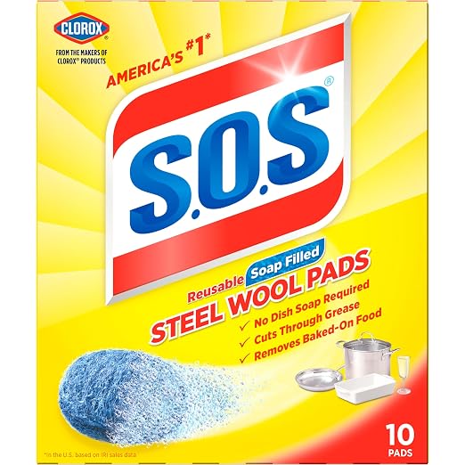 S.O.S-10002, Steel Wool Soap Pads, 10 Ct - Image 11