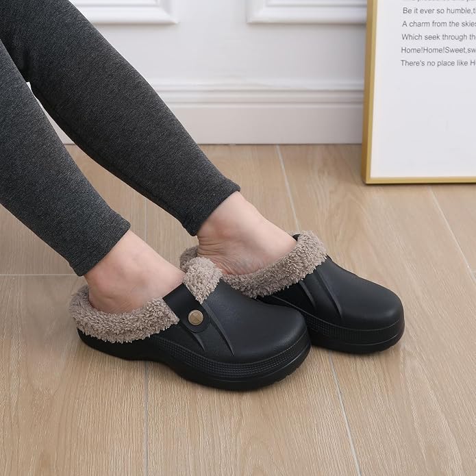 Beslip Classic Fur Lined Clogs Waterproof Winter Fuzzy Slippers - Image 6