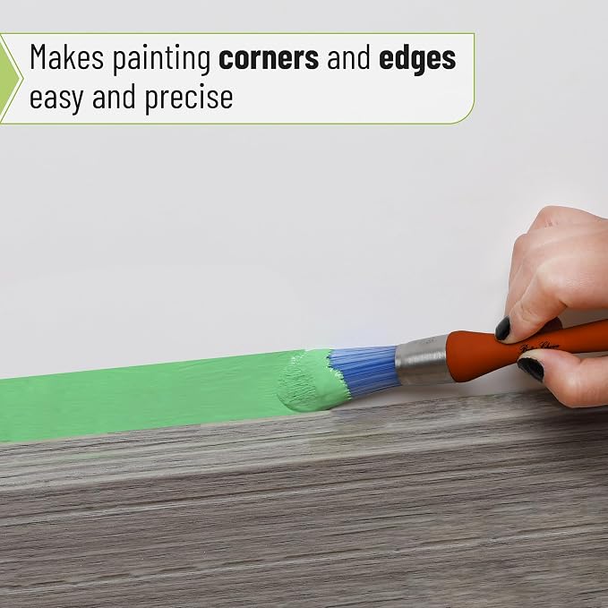 Bates- Trim Paint Brush, 0.75 Inch, Ergonomic Non-Slip Handle, Synthetic - Image 4