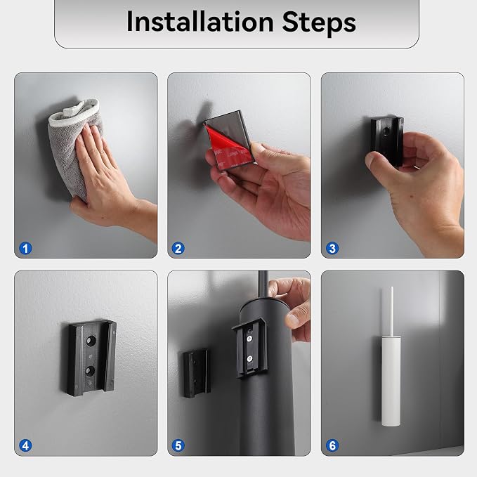 Wall Mounted WhiteToilet Brush - Image 6
