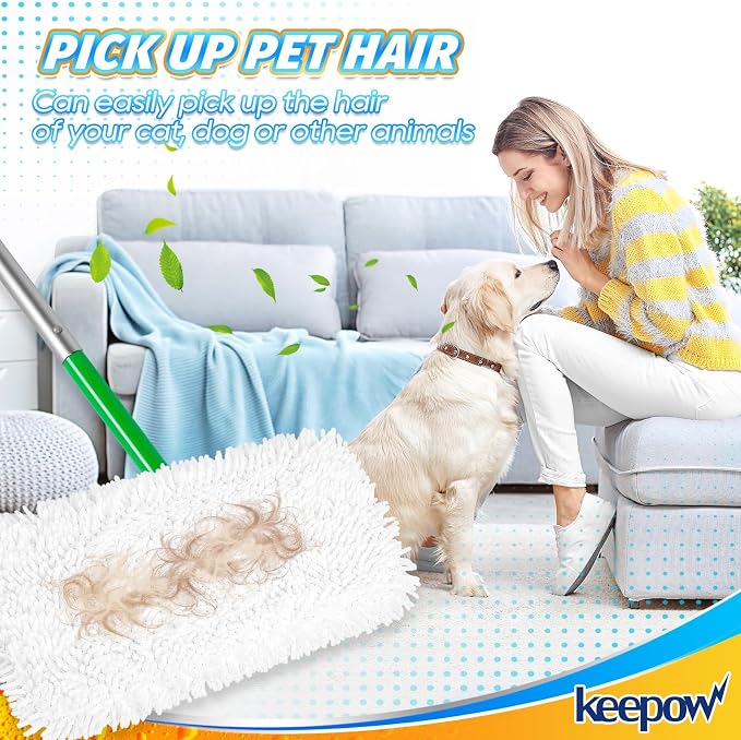 KEEPOW Reusable Microfiber Mop Pads Compatible - Image 5