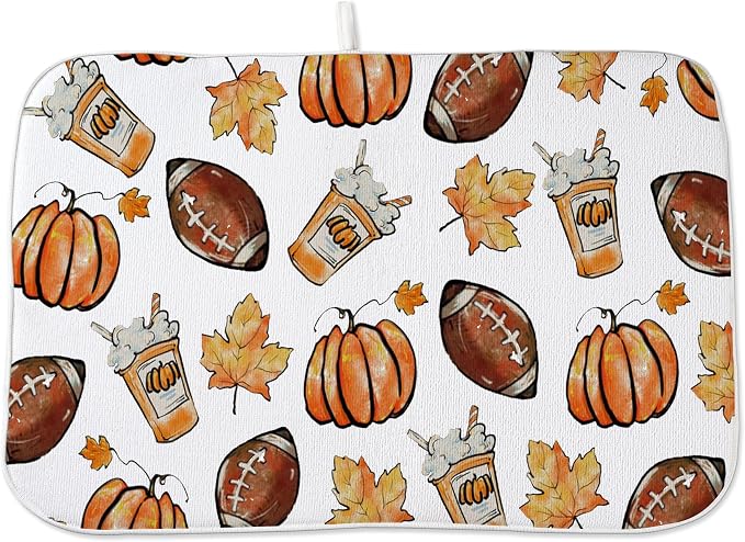 Fall Dish Drying Mat 18x24 Inches by OFIRD